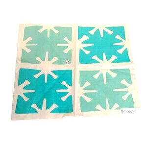 China Seas 8095-04 Georgia Large Scale Aqua Turquoise Fabric Sample Remnant